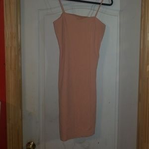 (2 for $10)Nude midi forever 21 dress body con